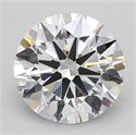 Lab Grown Diamond 3.51 Carats, Round with Ideal Cut, D Color, VVS1 Clarity and Certified by IGI