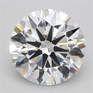 Picture of Lab Grown Diamond 3.51 Carats, Round with Ideal Cut, D Color, VVS1 Clarity and Certified by IGI