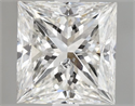Diamante Natural 1.20 quilates, Princesa , Color H, claridad SI2 y certificado HRD