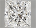 Natural Diamond 1.20 Carats, Princess with  Cut, H Color, SI2 Clarity and Certified by HRD