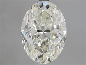 Picture of Natural Diamond 3.01 Carats, Oval with  Cut, J Color, SI1 Clarity and Certified by GIA