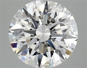 Picture of Lab Grown Diamond 3.58 Carats, Round with Ideal Cut, E Color, VVS2 Clarity and Certified by IGI