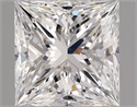 Natural Diamond 1.03 Carats, Princess with  Cut, E Color, SI1 Clarity and Certified by GIA