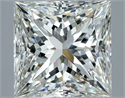 Natural Diamond 2.01 Carats, Princess with  Cut, J Color, VVS2 Clarity and Certified by GIA