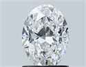 Diamante Natural 1.21 quilates, Ovalado , Color E, claridad SI1 y certificado GIA