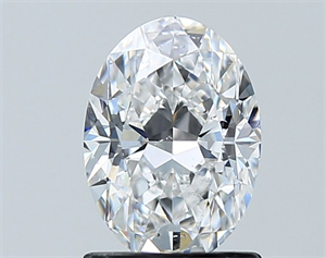 Foto Diamante Natural 1.21 quilates, Ovalado , Color E, claridad SI1 y certificado GIA de