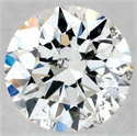 Natural Diamond 0.41 Carats, Round with Excellent Cut, H Color, I1 Clarity and Certified by GIA