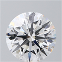 Lab Grown Diamond 6.05 Carats, Round with Ideal Cut, G Color, VS2 Clarity and Certified by IGI