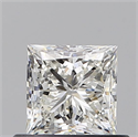 Diamante Natural 0.60 quilates, Princesa , Color H, claridad VVS2 y certificado GIA