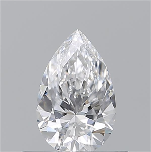 Picture of Natural Diamond 0.50 Carats, Pear with  Cut, D Color, SI1 Clarity and Certified by GIA