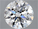 Natural Diamond 3.50 Carats, Round with Excellent Cut, E Color, VVS2 Clarity and Certified by GIA