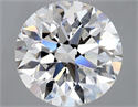 Natural Diamond 3.50 Carats, Round with Excellent Cut, E Color, VVS2 Clarity and Certified by GIA