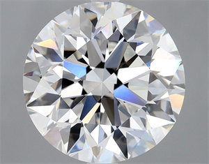 Picture of Natural Diamond 3.50 Carats, Round with Excellent Cut, E Color, VVS2 Clarity and Certified by GIA