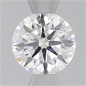 Natural Diamond 0.52 Carats, Round with Excellent Cut, F Color, SI2 Clarity and Certified by GIA