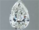 Natural Diamond 0.70 Carats, Pear with  Cut, H Color, VVS2 Clarity and Certified by IGI