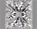 Natural Diamond 0.53 Carats, Princess with  Cut, F Color, SI1 Clarity and Certified by GIA