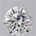 Natural Diamond 2.51 Carats, Round with Excellent Cut, F Color, VVS2 Clarity and Certified by GIA