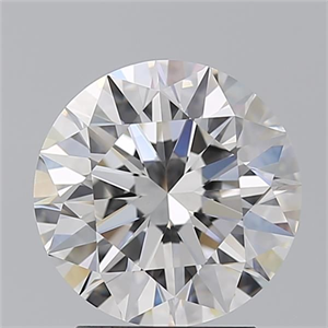 Picture of Natural Diamond 2.51 Carats, Round with Excellent Cut, F Color, VVS2 Clarity and Certified by GIA
