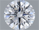 Lab Grown Diamond 1.04 Carats, Round with Ideal Cut, D Color, IF Clarity and Certified by IGI