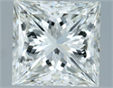 Natural Diamond 2.18 Carats, Princess with  Cut, H Color, VS1 Clarity and Certified by IGI