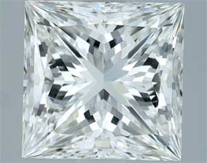 Picture of Natural Diamond 2.18 Carats, Princess with  Cut, H Color, VS1 Clarity and Certified by IGI