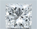 Natural Diamond 1.01 Carats, Princess with  Cut, E Color, SI2 Clarity and Certified by GIA