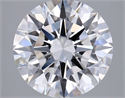 Lab Grown Diamond 3.03 Carats, Round with Ideal Cut, E Color, VVS2 Clarity and Certified by IGI