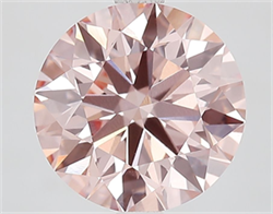 Picture of Lab Grown Diamond 3.07 Carats, Round with Ideal Cut, Fancy Intense Pink Color, VVS2 Clarity and Certified by IGI