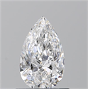 Natural Diamond 0.70 Carats, Pear with  Cut, E Color, VS2 Clarity and Certified by GIA