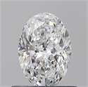 Natural Diamond 0.56 Carats, Oval with  Cut, E Color, VVS1 Clarity and Certified by GIA