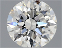 Natural Diamond 0.51 Carats, Round with Excellent Cut, I Color, VVS2 Clarity and Certified by GIA