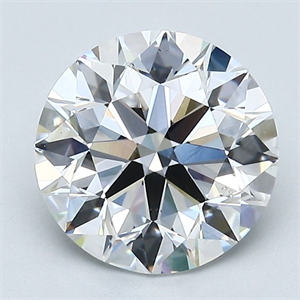 Picture of Natural Diamond 2.52 Carats, Round with Excellent Cut, D Color, SI1 Clarity and Certified by GIA