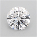 Lab Grown Diamond 1.02 Carats, Round with Ideal Cut, D Color, VVS2 Clarity and Certified by IGI