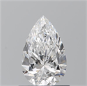 Natural Diamond 0.81 Carats, Pear with  Cut, E Color, VVS2 Clarity and Certified by GIA