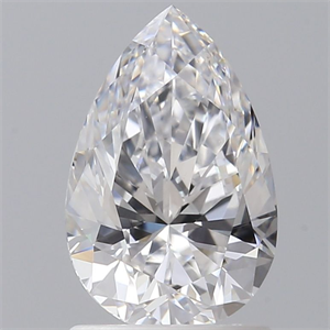Picture of Natural Diamond 1.21 Carats, Pear with  Cut, D Color, VS2 Clarity and Certified by GIA