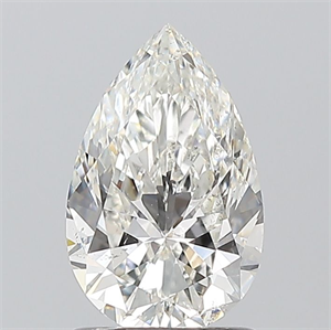 Picture of Natural Diamond 1.20 Carats, Pear with  Cut, H Color, SI2 Clarity and Certified by GIA