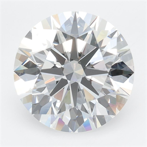 Picture of Lab Grown Diamond 3.50 Carats, Round with Ideal Cut, D Color, IF Clarity and Certified by IGI