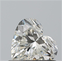 Natural Diamond 0.51 Carats, Heart with  Cut, I Color, VVS1 Clarity and Certified by GIA