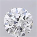 Natural Diamond 4.01 Carats, Round with Excellent Cut, F Color, SI1 Clarity and Certified by GIA