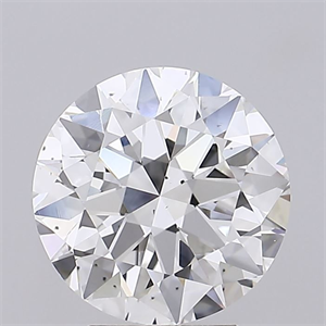 Picture of Natural Diamond 4.01 Carats, Round with Excellent Cut, F Color, SI1 Clarity and Certified by GIA