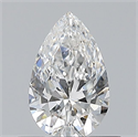 Natural Diamond 0.50 Carats, Pear with  Cut, E Color, VS2 Clarity and Certified by GIA