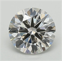 Lab Grown Diamond 1.27 Carats, Round with Ideal Cut, G Color, VVS2 Clarity and Certified by IGI