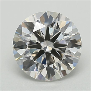 Picture of Lab Grown Diamond 1.27 Carats, Round with Ideal Cut, G Color, VVS2 Clarity and Certified by IGI