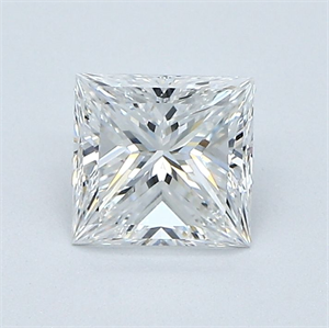 Foto Diamante Natural 1.01 quilates, Princesa , Color E, claridad VS2 y certificado GIA de