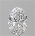 Natural Diamond 2.01 Carats, Oval with  Cut, D Color, SI1 Clarity and Certified by GIA