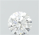 Lab Grown Diamond 1.01 Carats, Round with Ideal Cut, D Color, VVS1 Clarity and Certified by IGI