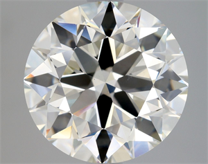 Picture of Natural Diamond 3.02 Carats, Round with Excellent Cut, K Color, VS2 Clarity and Certified by GIA