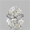 Natural Diamond 0.90 Carats, Oval with  Cut, I Color, VS2 Clarity and Certified by GIA