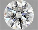Natural Diamond 0.90 Carats, Round with Excellent Cut, J Color, VVS2 Clarity and Certified by GIA