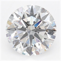 Lab Grown Diamond 2.63 Carats, Round with Ideal Cut, D Color, IF Clarity and Certified by IGI